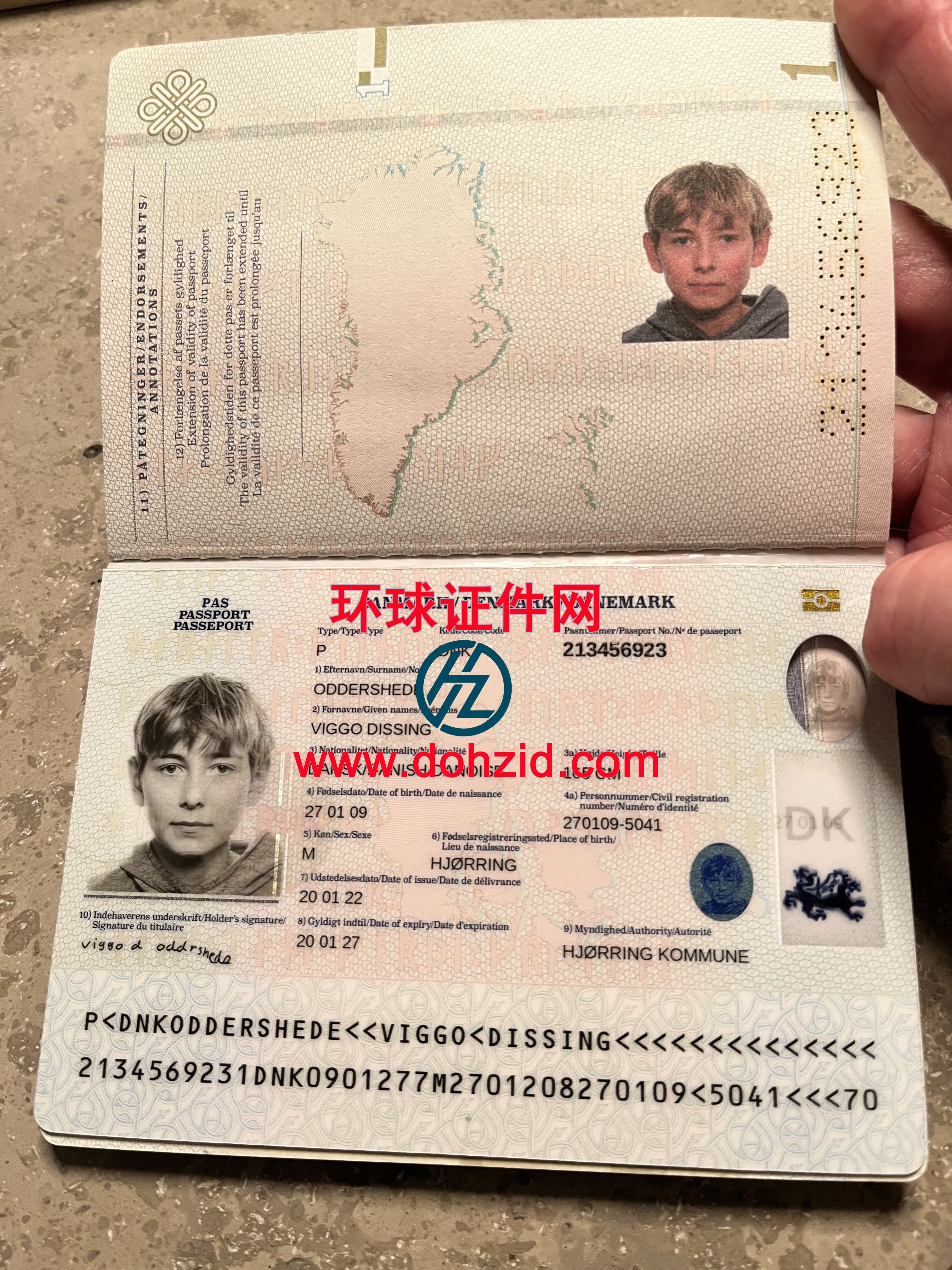 丹麦护照