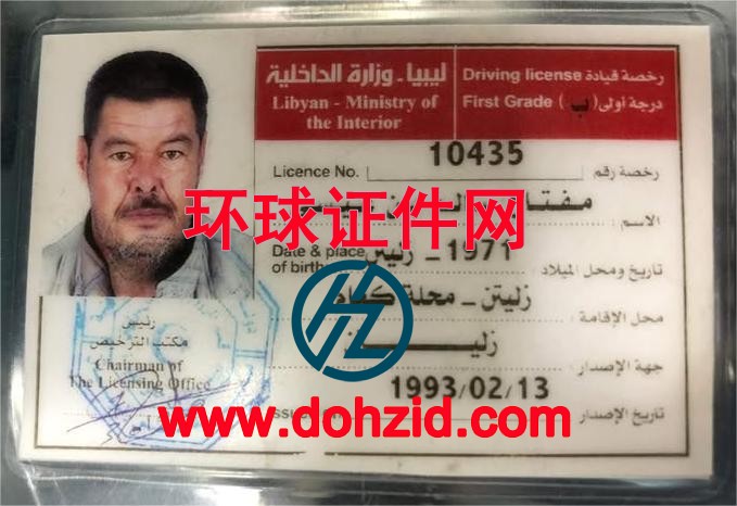 利比亚驾驶证