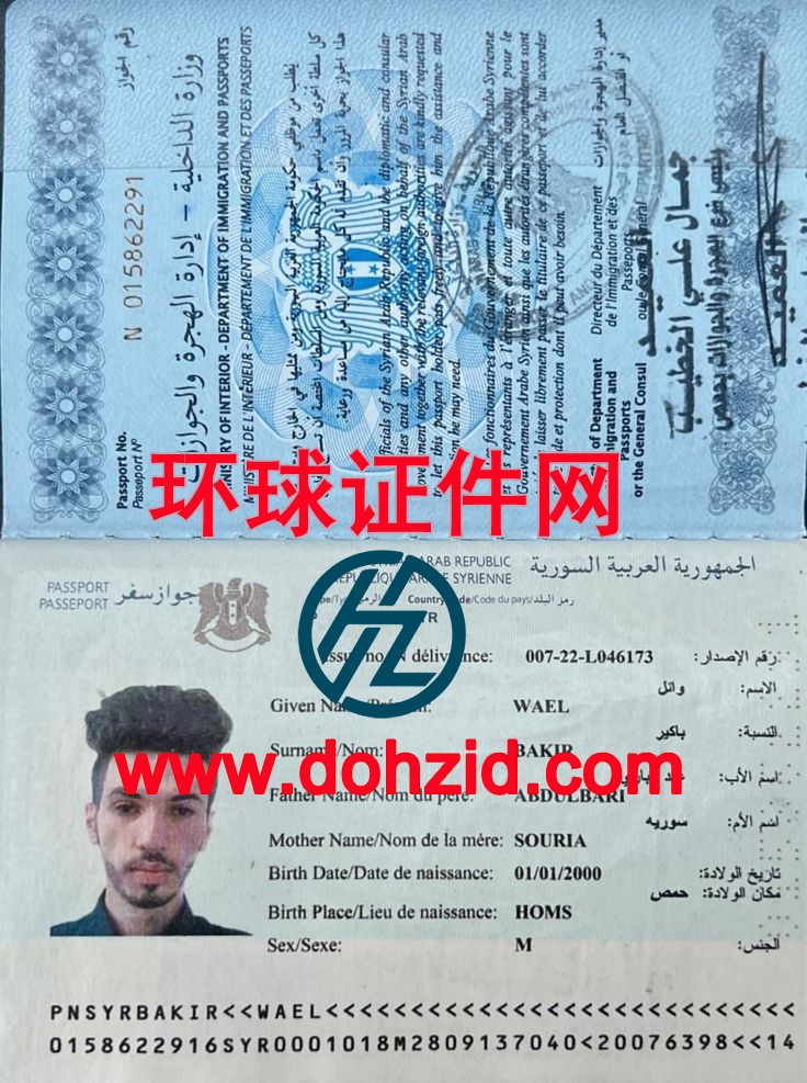 叙利亚护照
