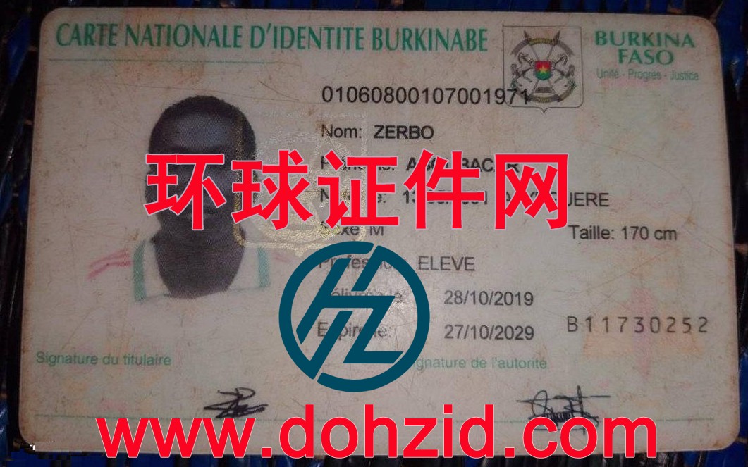 布基纳法索身份证