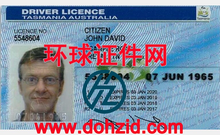 澳大利亚尼亚州驾驶证