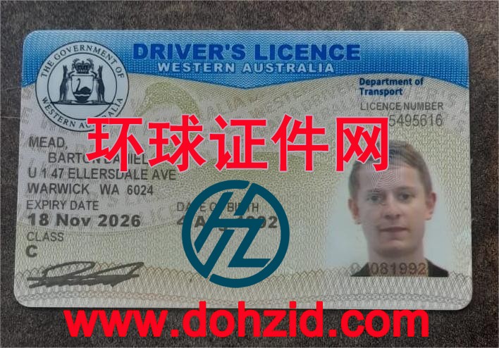 澳大利亚西澳大利亚州驾驶证