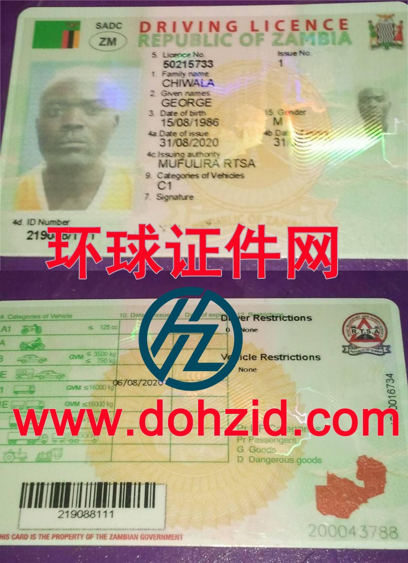 赞比亚驾驶证